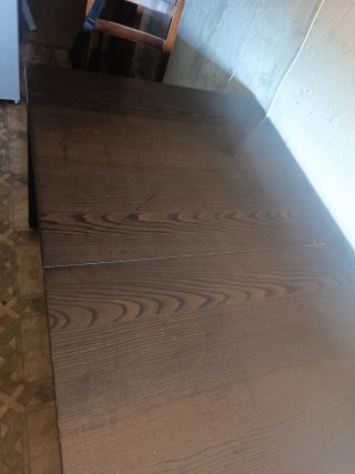 Mesa extensible de madera