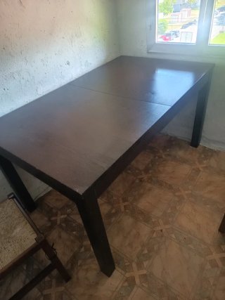 Mesa extensible de madera