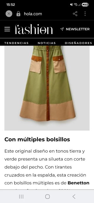 Vestido largo con bolsillos