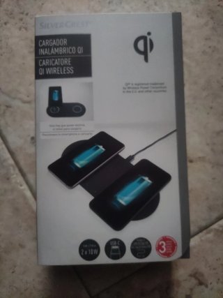 Cargador Inalámbrico Doble SilverCrest QI