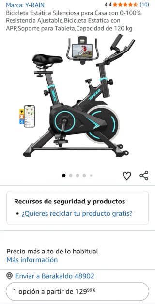 Bicicleta Spinning Compacta