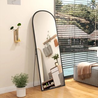 Specchio da Terra Intero Corpo Nero 60x165cm