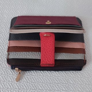 Tarjetero Marktomi multicolor con monedero. Nuevo