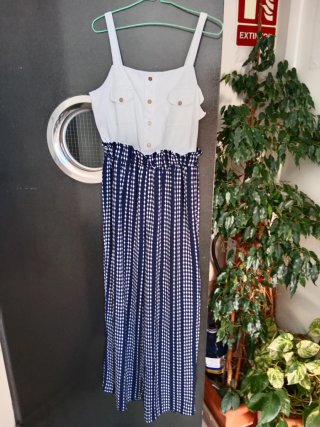 Mono Justify Talla XL Blanco y Azul