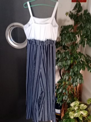 Mono Justify Talla XL Blanco y Azul