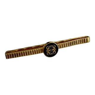 Pasador de corbata Loewe vintage dorado anagrama