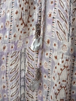 Vestido/Camisola  lila y gris