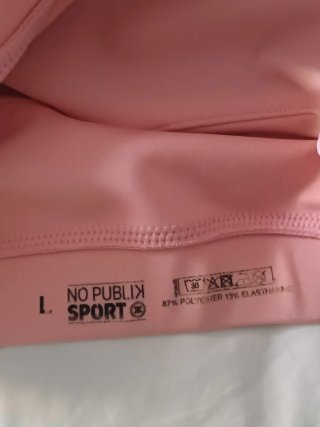 Top deportivo NO PUBLIK SPORT naranja pastel