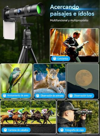 Teleobjetivo Apexel 20-60X + Trípode Móvil