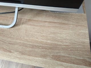 Cómoda 6 cajones madera y blanco
