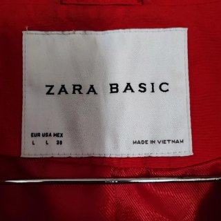 Chaqueta Zara Basic Roja