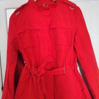 Chaqueta Zara Basic Roja