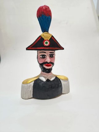Busto Carabiniere in legno firmato