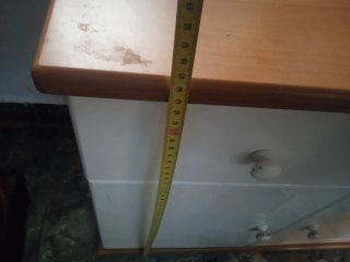 Mueble de baño con hueco
