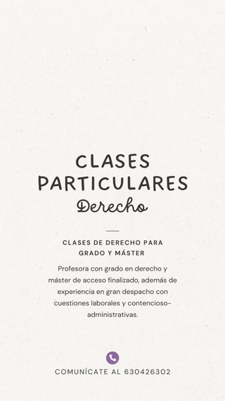 Clases particulares derecho