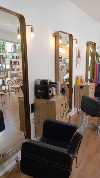 Sillones de peluquería negros