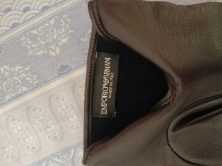 Guantes de Piel Giorgio Armani Marrones
