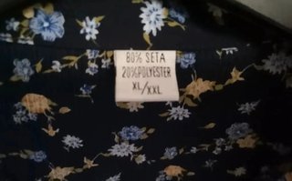 Abito chemisier seta fantasia floreale XL