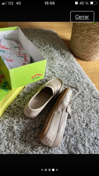 Mocasines náuticos niño beige talla 32 son de niño