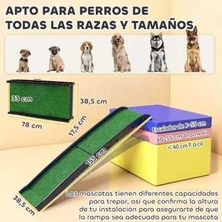 Rampa para Perros Césped Artificial
