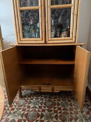 Mueble Rattan Vintage