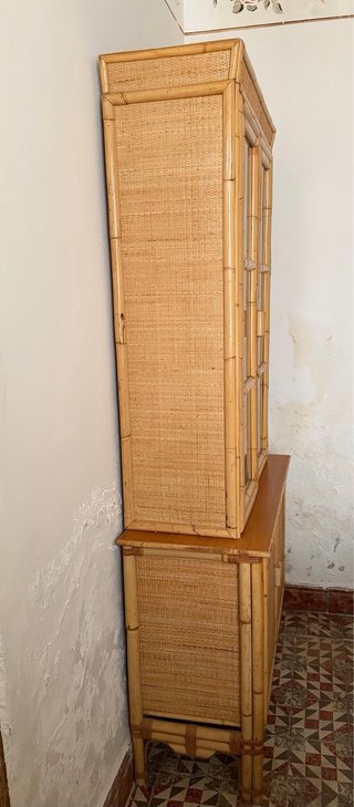Mueble Rattan Vintage