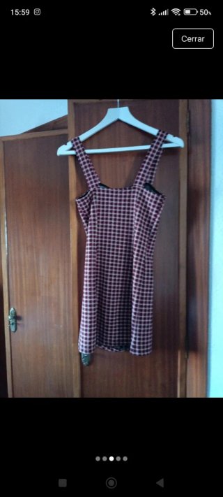 Peto a cuadros con cremallera