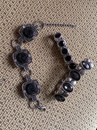 Lote 3 pulseras góticas/barrocas vintage