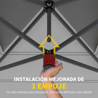 Carpa Plegable 4x4m con Bloqueo Central
