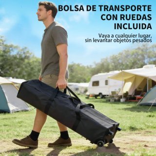 Carpa Plegable 4x4m con Bloqueo Central
