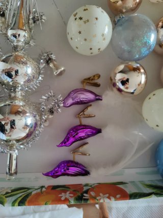 Adornos Navidad Vintage Cristal