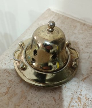 Bruciaincenso vintage in ottone da tavolo