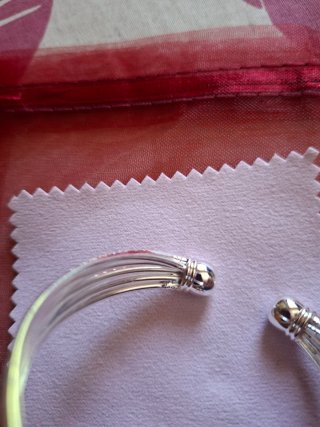 Pulsera esclava plata aros