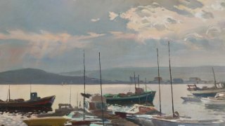 Olio su tela di Ezequiel Torroella (1921-1998)