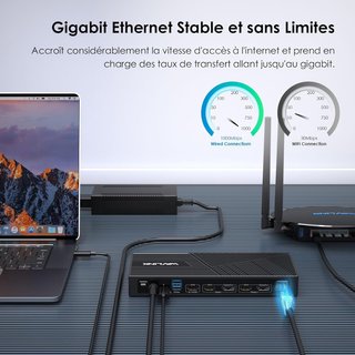 Dock USB-C 15 en 1 4K Triple NUEVO
