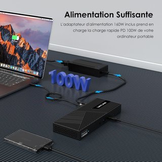 Dock USB-C 15 en 1 4K Triple NUEVO
