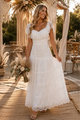 Vestido de Novia Encaje Boho