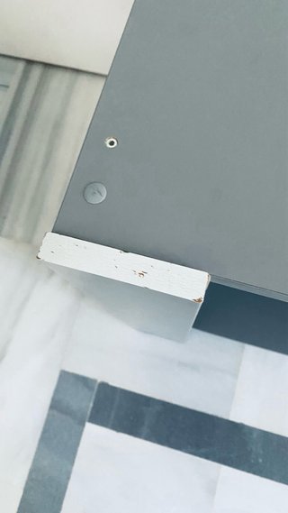 Mueble TV televisión gris con estante