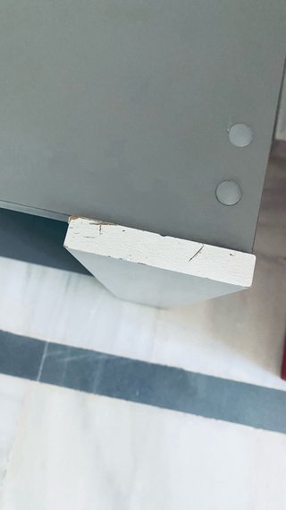 Mueble TV televisión gris con estante