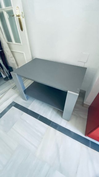 Mueble TV televisión gris con estante