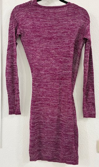 Vestido corto morado jaspeado