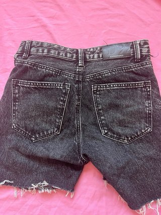 Shorts vaqueros negros Stradivarius