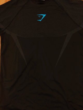 Camiseta Gymshark Negra Deportiva talla S