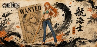 Playmat One Piece TCG Nami Wanted