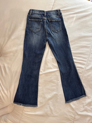 Pantalones vaqueros campana azul oscuro T. XS