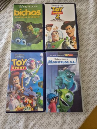 Películas Disney Pixar 4 VHS Originales
