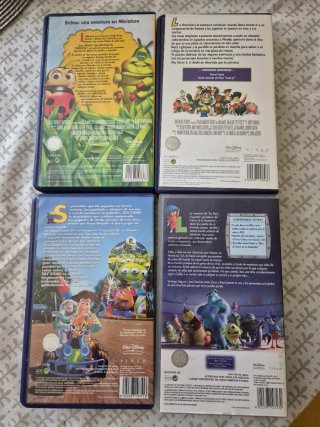 Películas Disney Pixar 4 VHS Originales