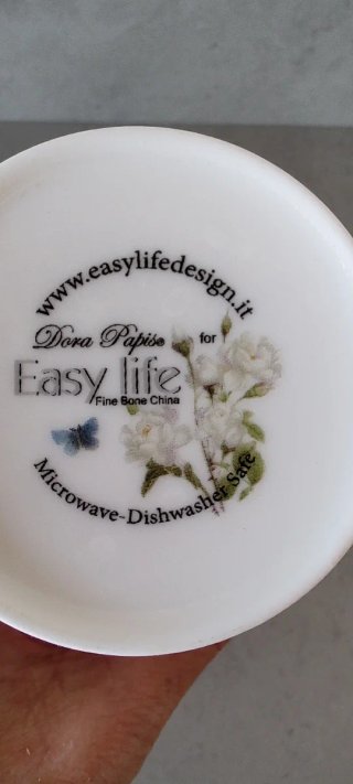 Tazza tisaniera Easy Life con decori floreali