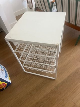 Armario Cajonera Metálico Blanco