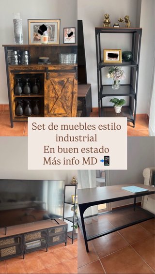 Conjunto Muebles Estilo Industrial ikea FJÄLLBO